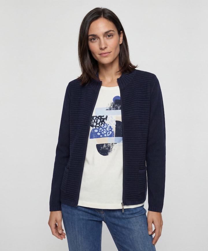 Dames vest blauw