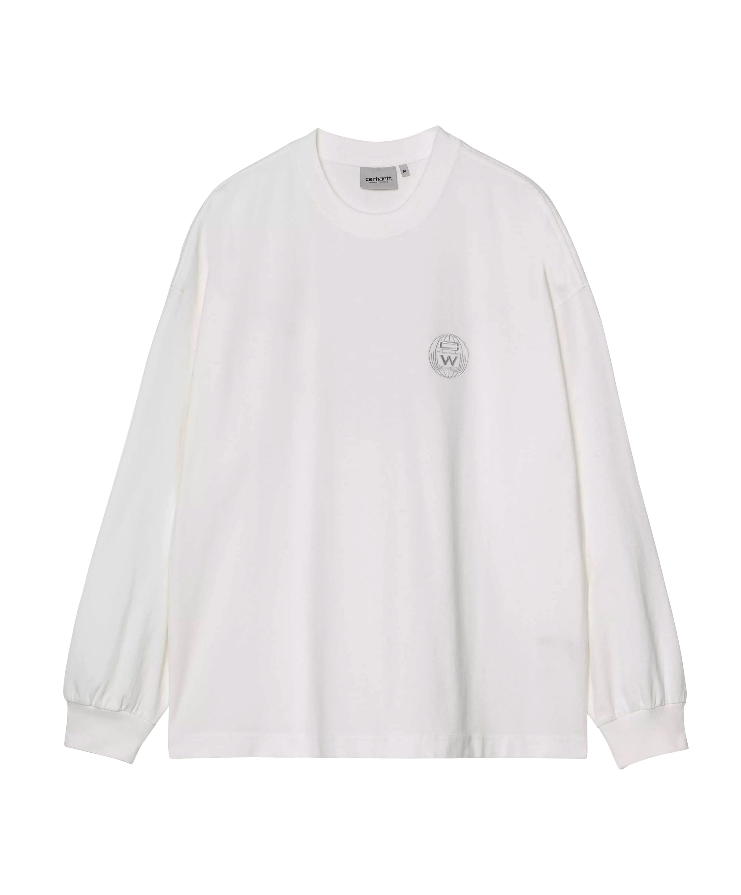 Heren longsleeve wit
