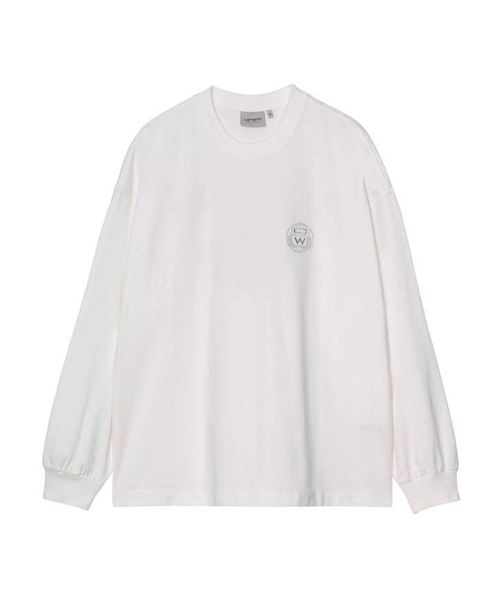 Heren longsleeve wit