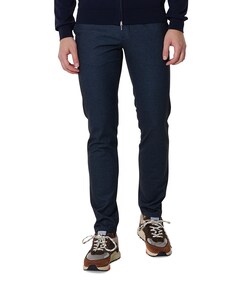 Flatfront Tapered Fit broek blauw