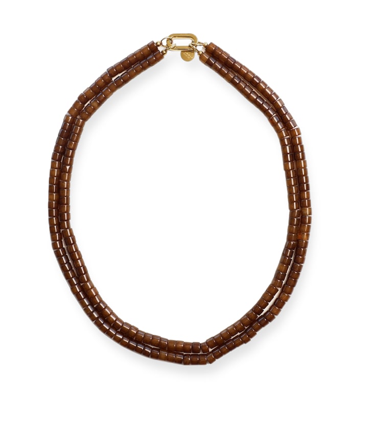 Dames ketting bruin