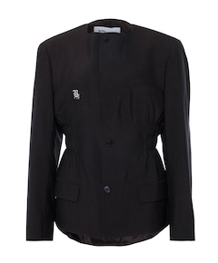 Dames blazer grijs