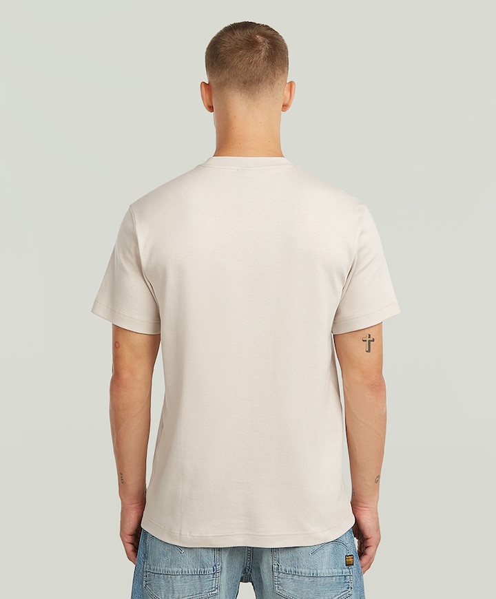 Heren T-shirt ecru