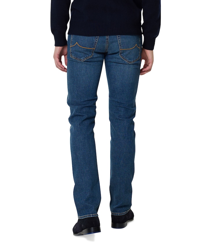 Nick Slim 5 Pocket jeans blauw