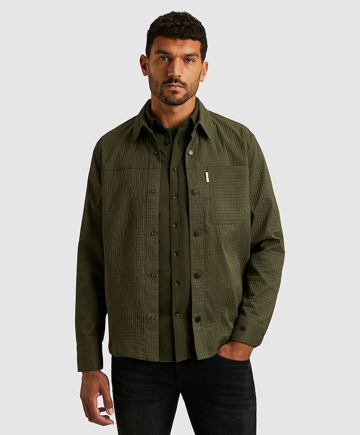 Heren overshirt groen