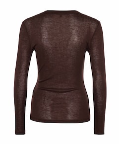 Dames longsleeve bruin