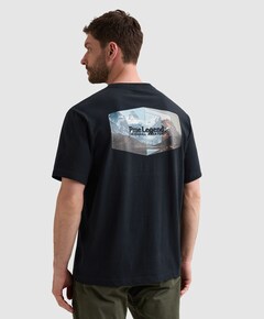 Heren T-shirt blauw