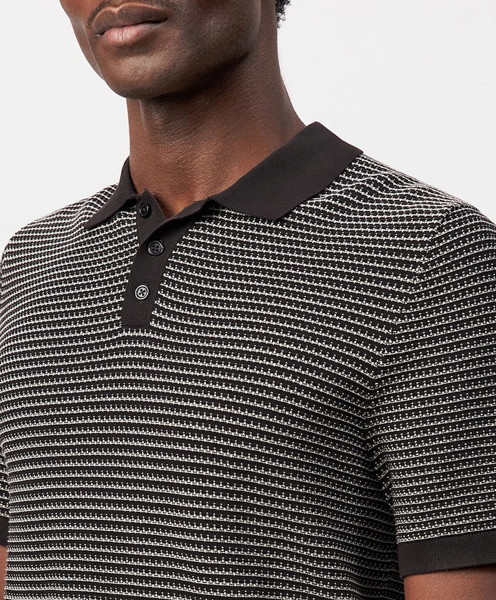 Heren polo bruin