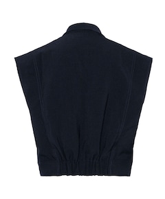 Dames gilet blauw