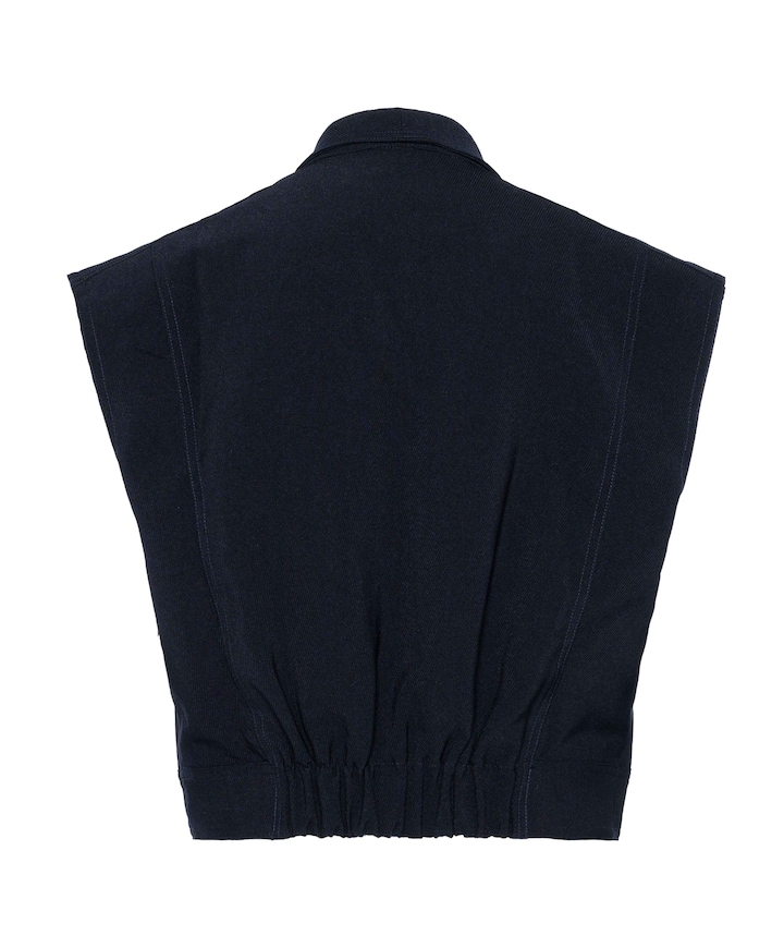 Dames gilet blauw