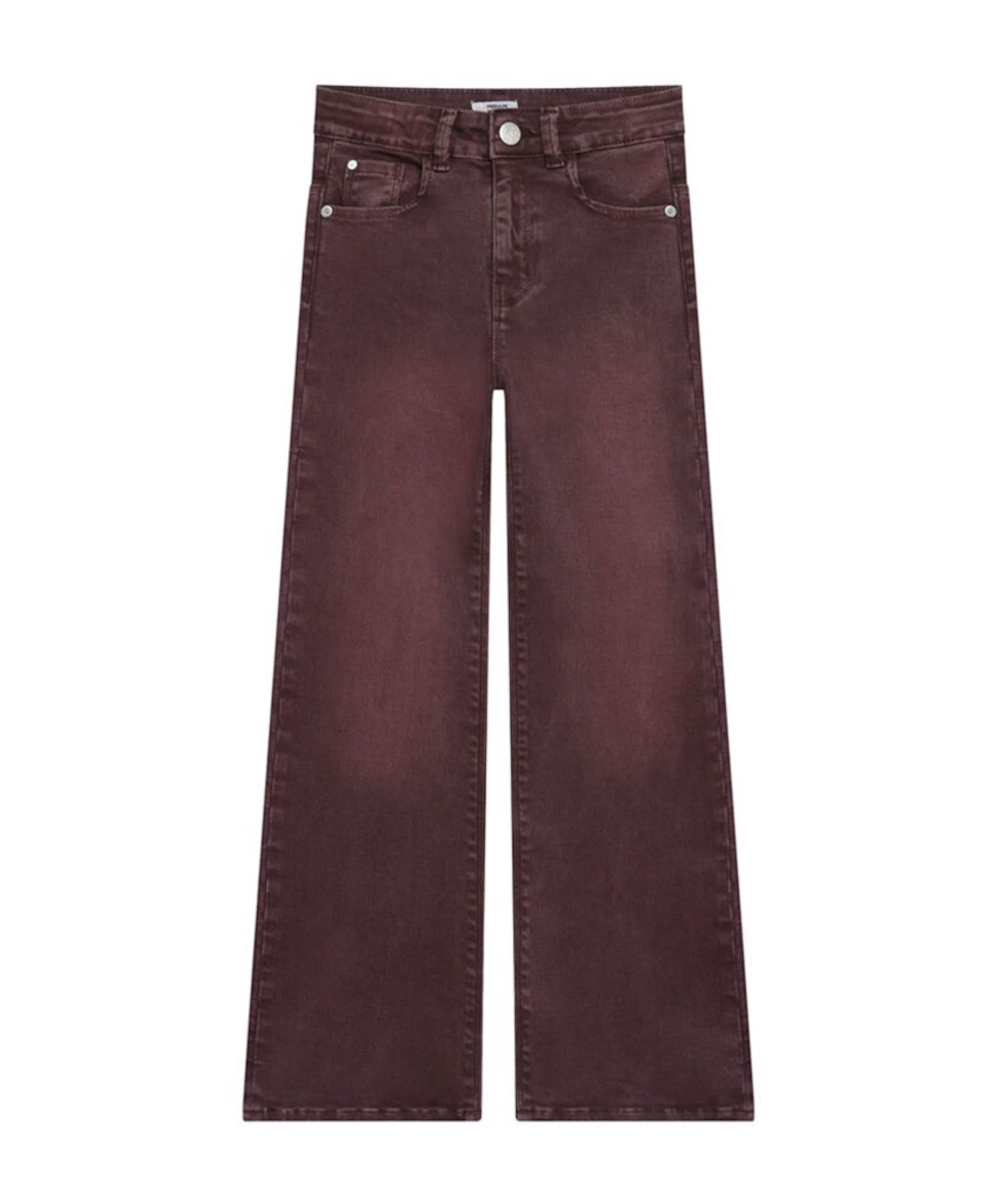 Wide Fit Colour meisjes jeans bordeaux