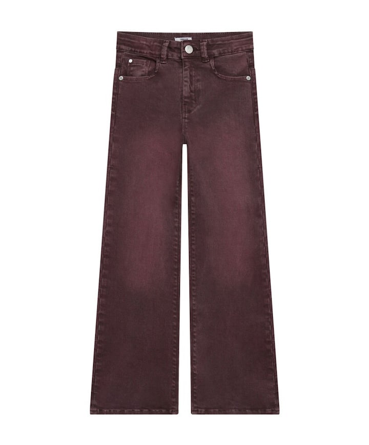 Wide Fit Colour meisjes jeans bordeaux