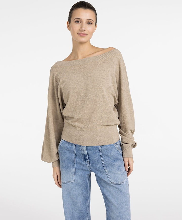 Dames sweater beige