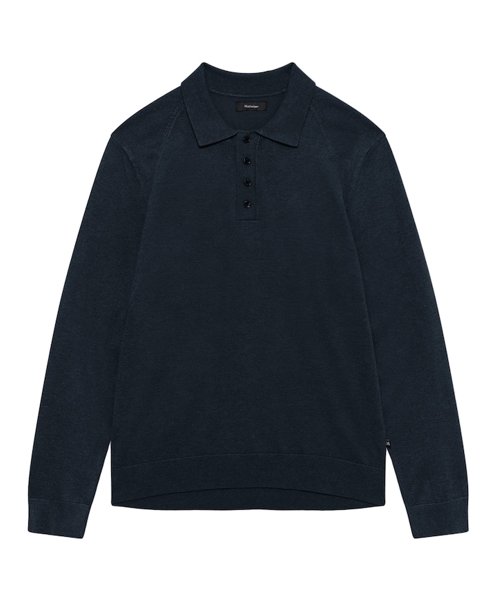 Heren polo blauw
