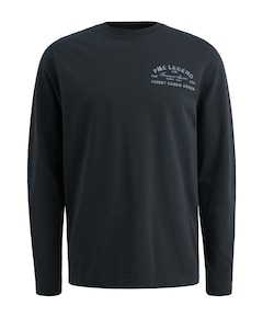 Heren longsleeve blauw