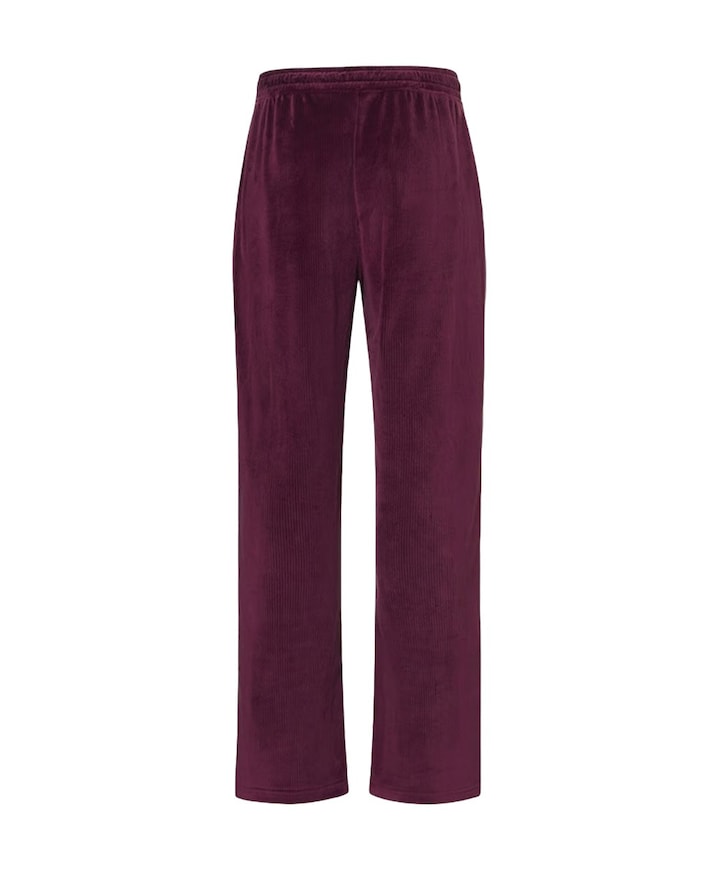 Dames pyjamabroek bordeaux