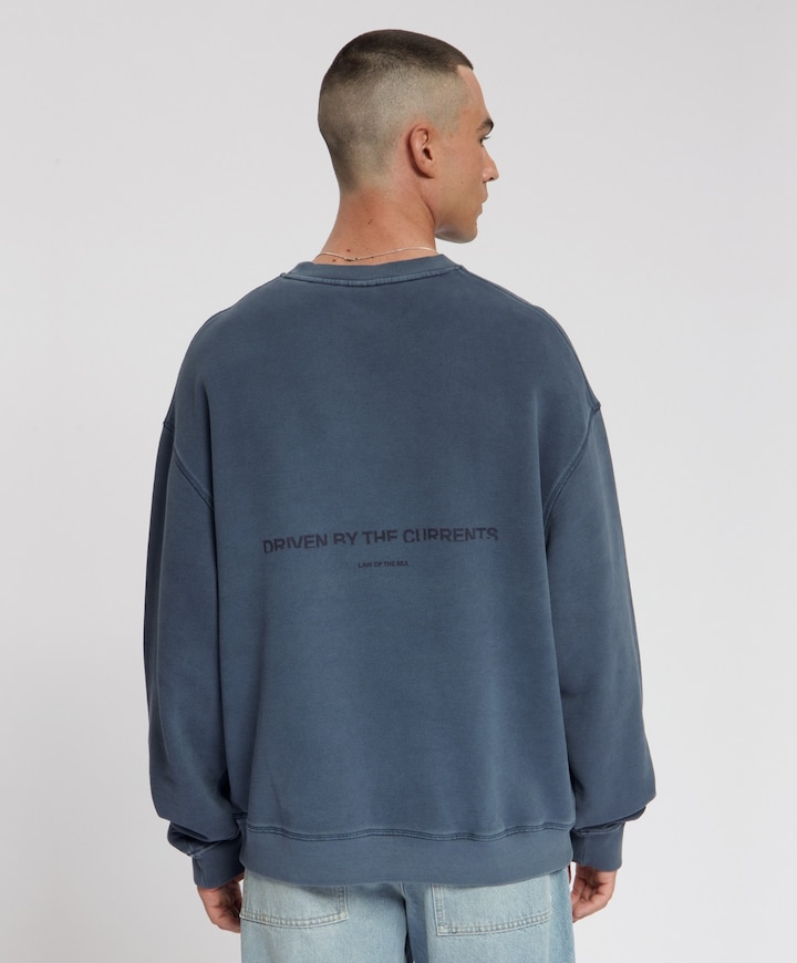 Heren sweater blauw