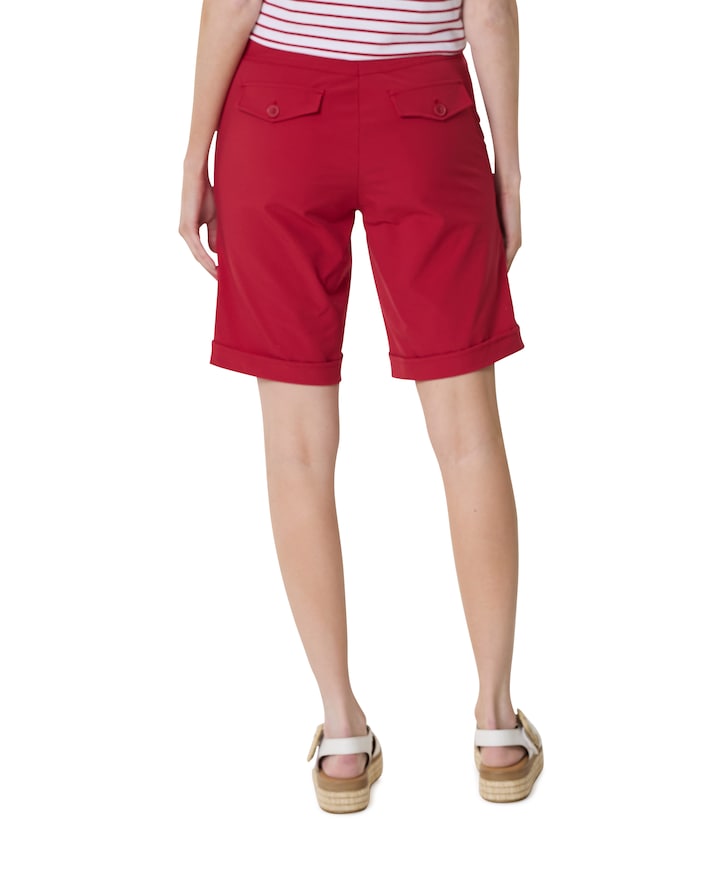 travel uni dames korte broek rood