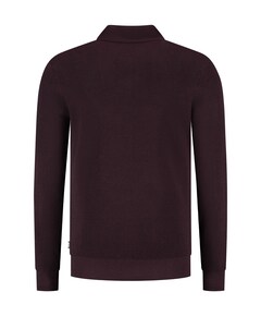 Heren polo bordeaux
