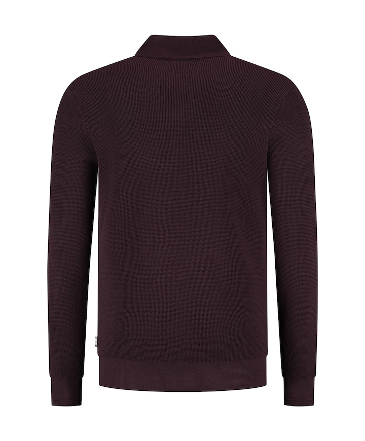 Heren polo bordeaux