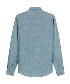 Heren overhemd lange mouw groen