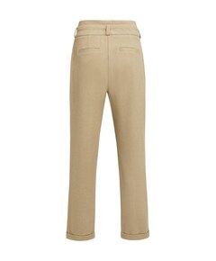 Zachte geweven dames broek beige
