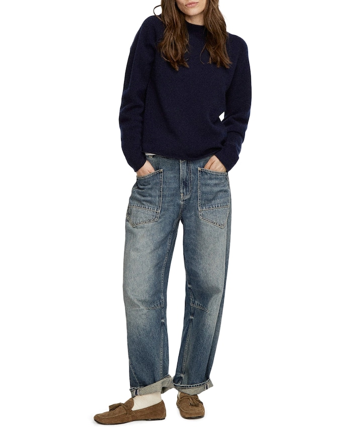 CARGO HISAKO dames jeans blauw