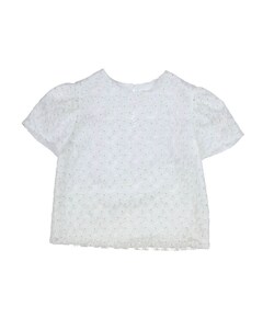 Blouse korte mouw ecru