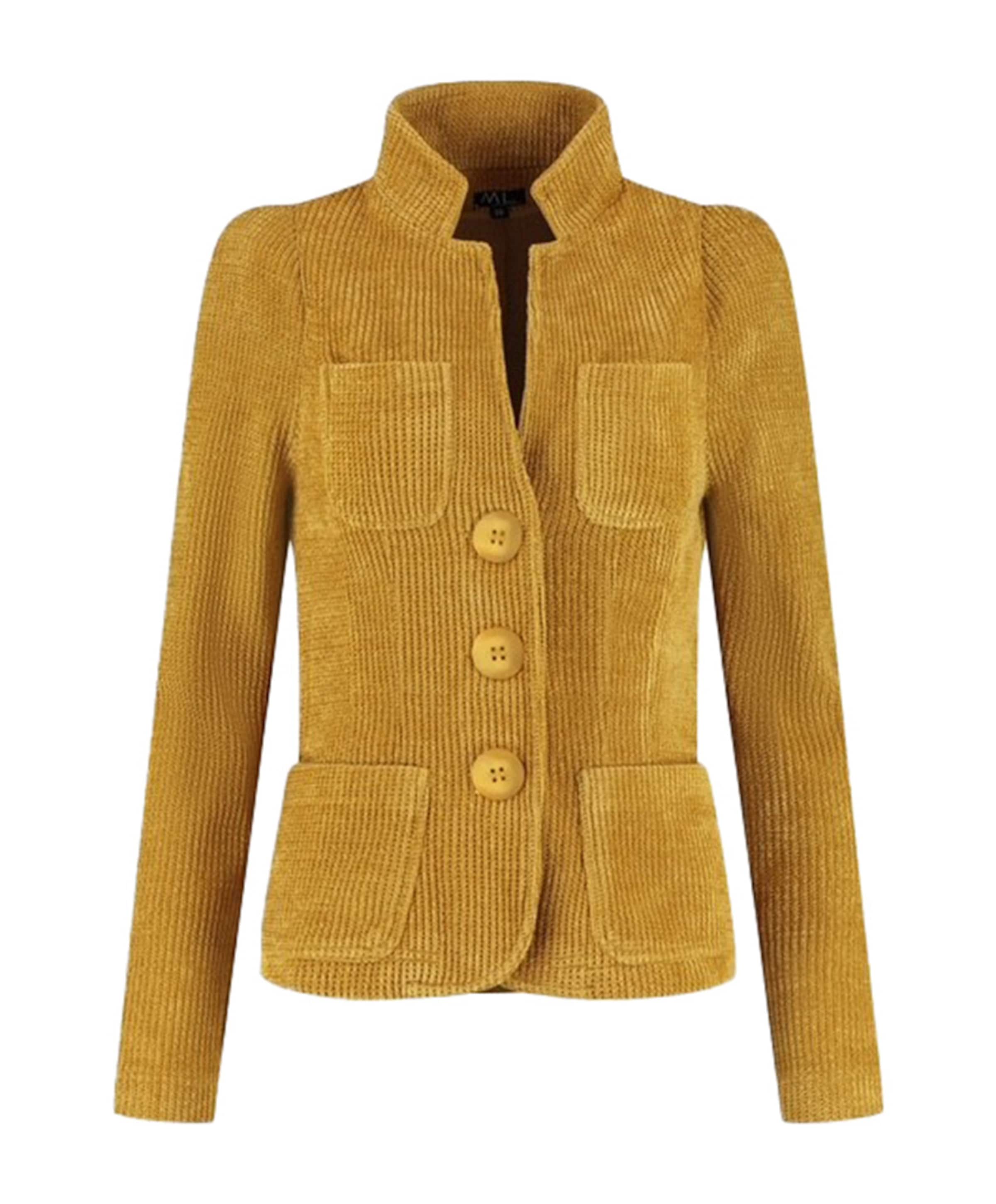 Dames jas geel