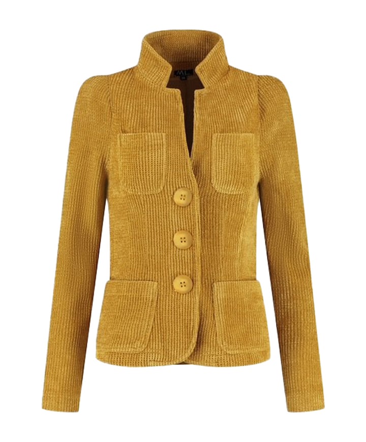 Dames jas geel