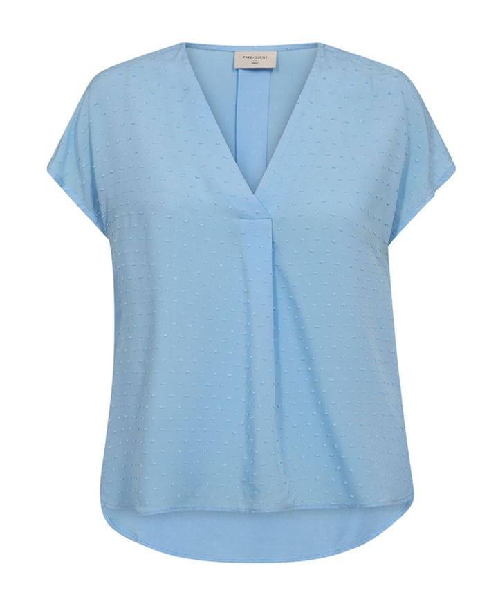 Dames blouse blauw