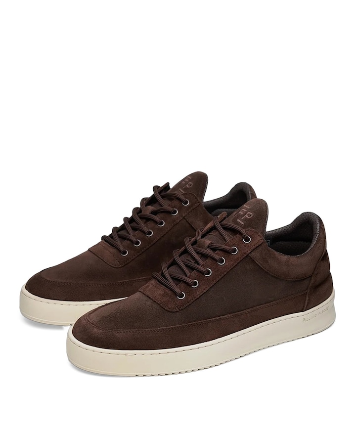 Low Top Suede heren sneakers bruin