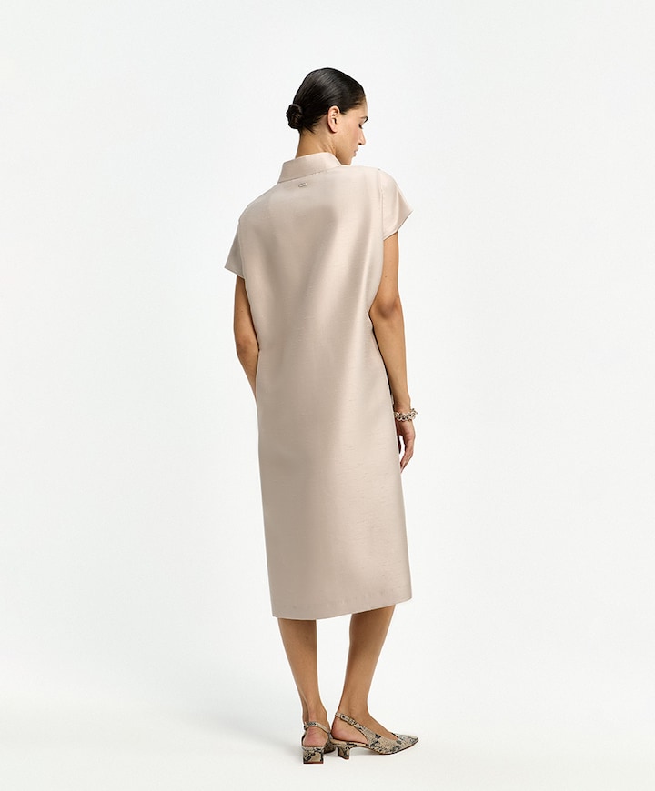 Dames jurk beige