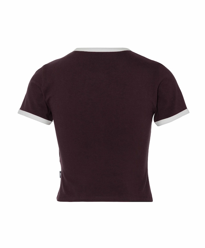 Dames T-shirt bordeaux