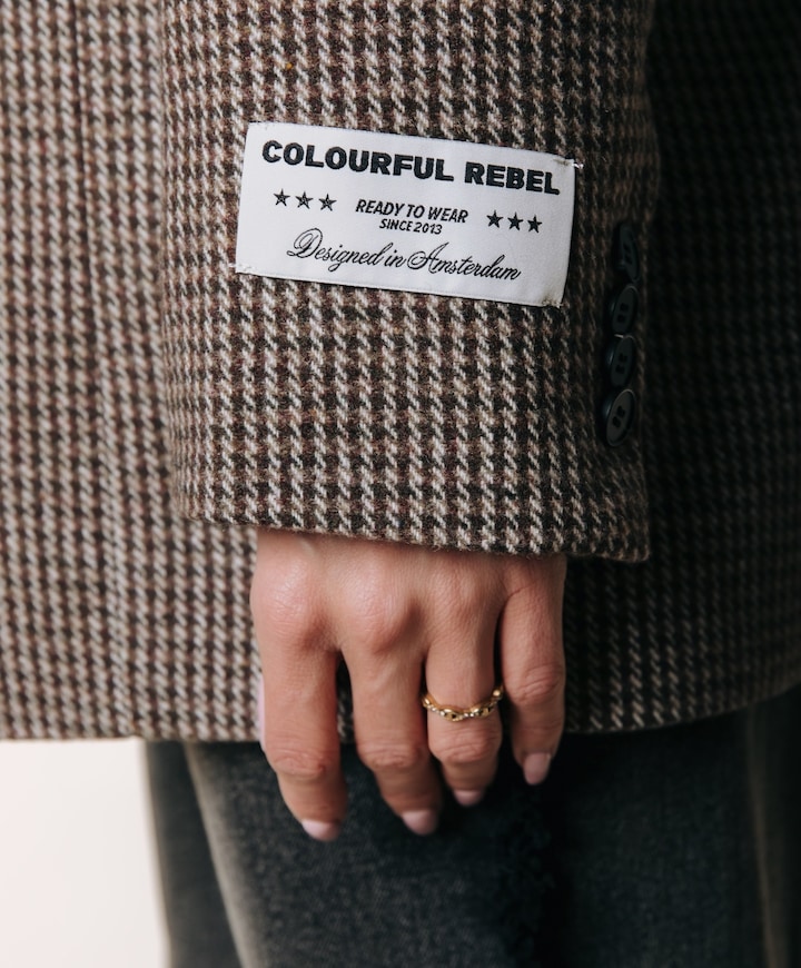 Dames blazer bruin