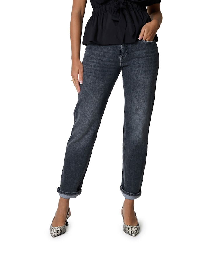 STRAIGHT jeans grijs