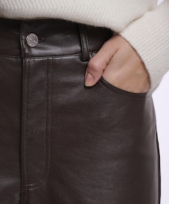 Regular length straight leg dames broek bruin