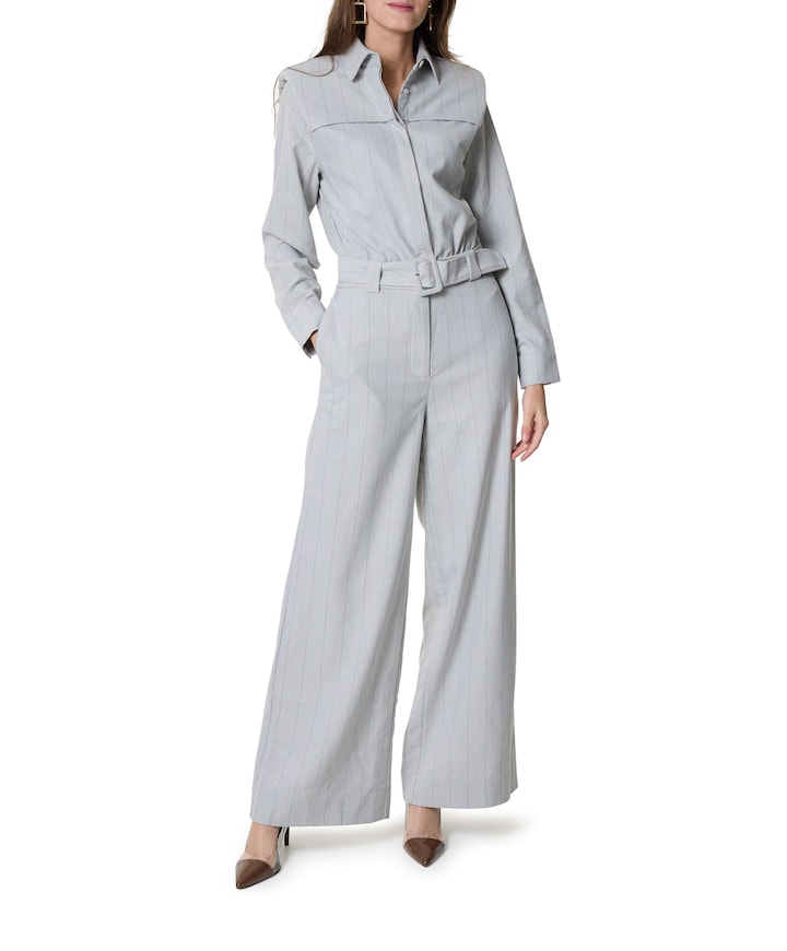 ROBIN dames jumpsuit grijs