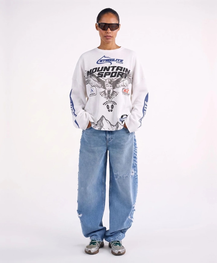 Dames longsleeve wit