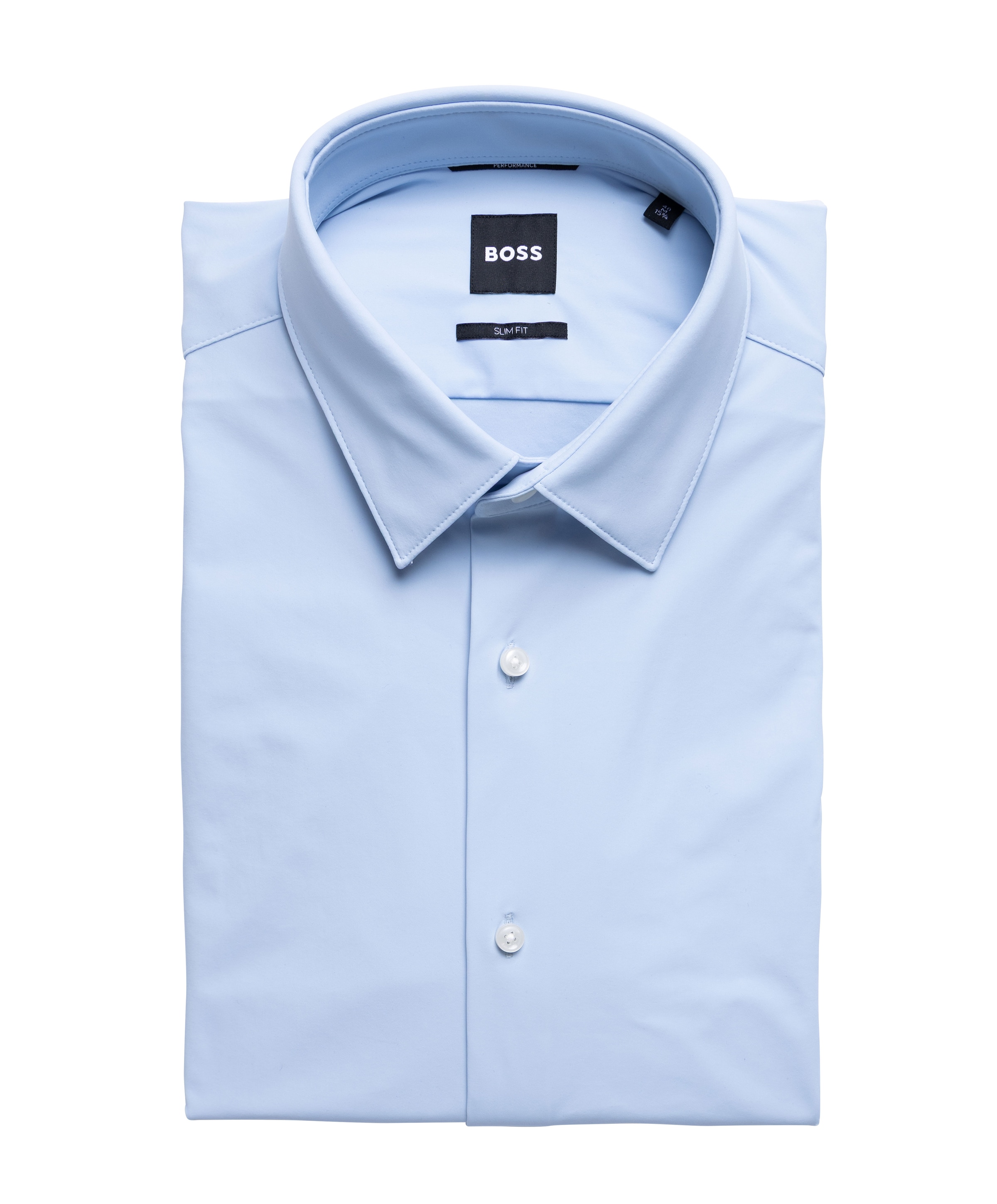 Heren overhemd lange mouw blauw