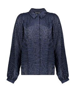 Dames blouse blauw
