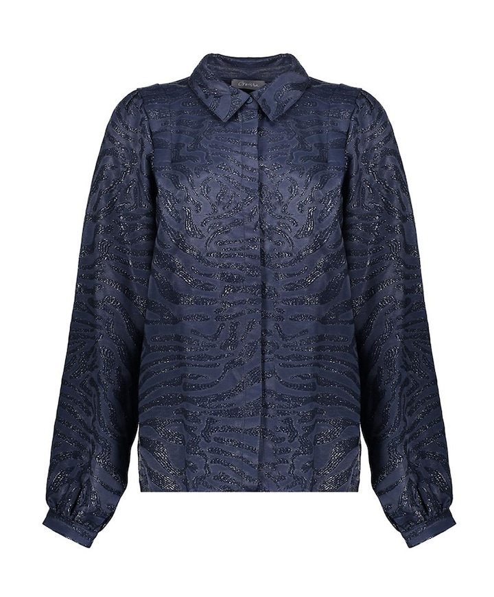 Dames blouse blauw