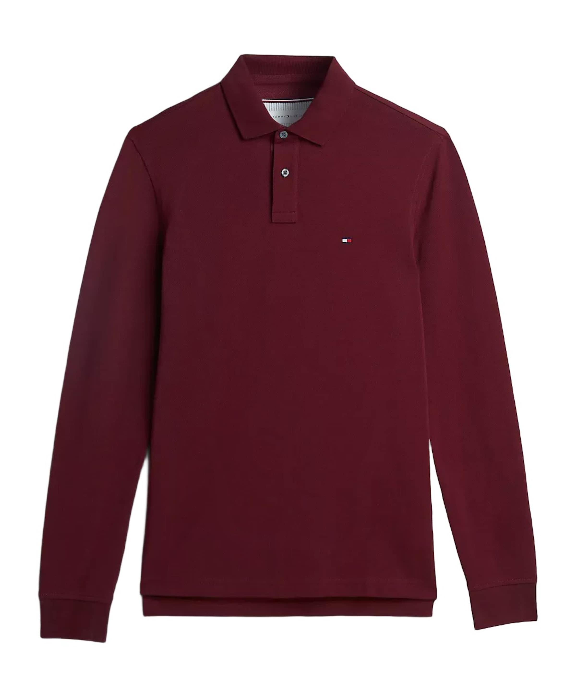 Heren polo bordeaux