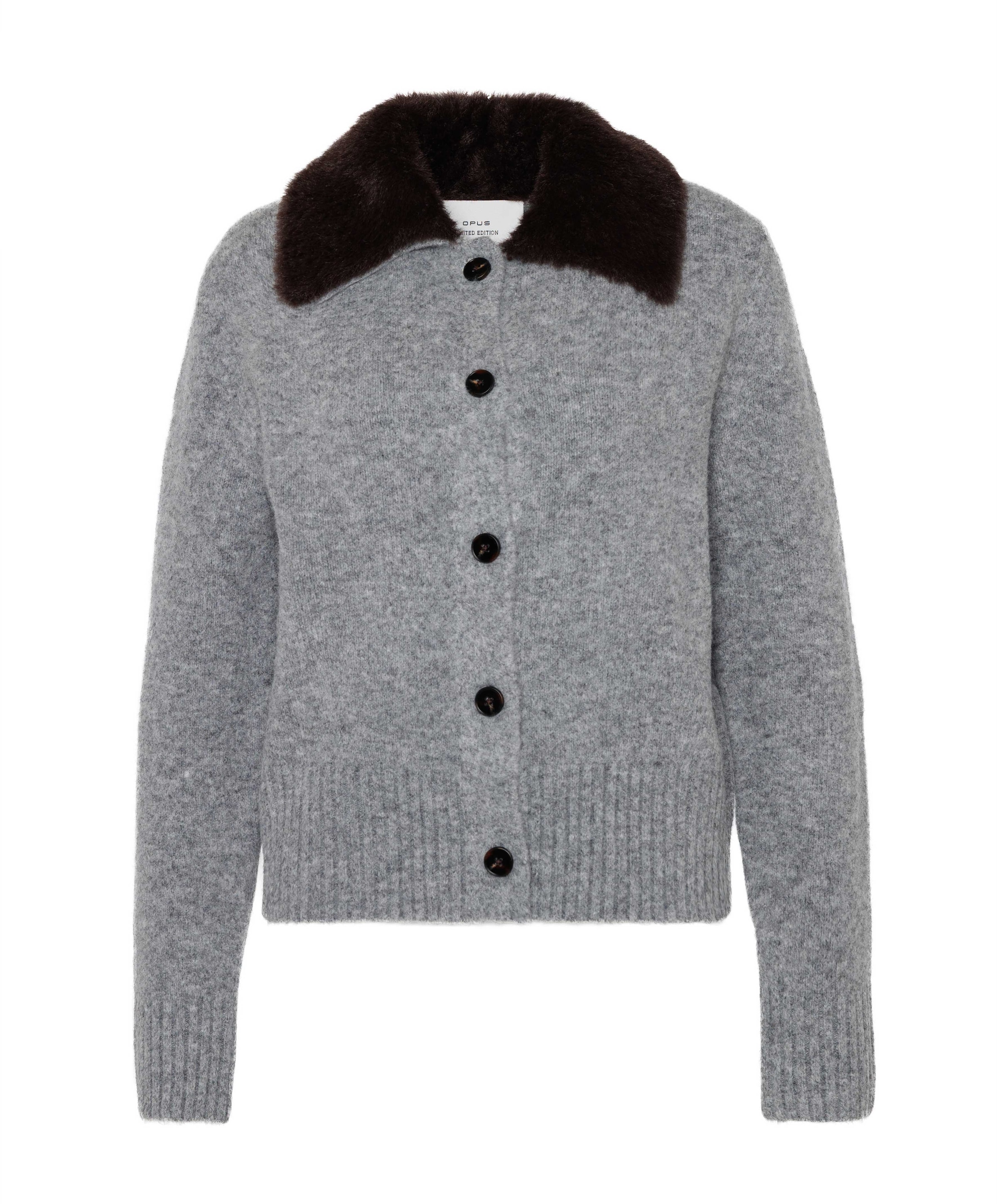 Dames vest grijs