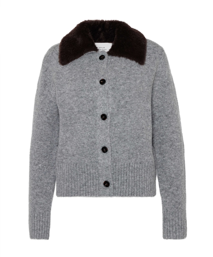 Dames vest grijs