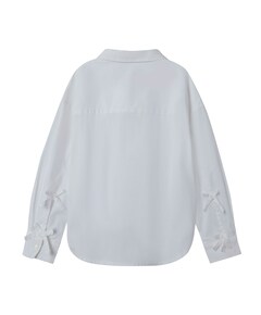 Meisjes blouse lange mouw wit