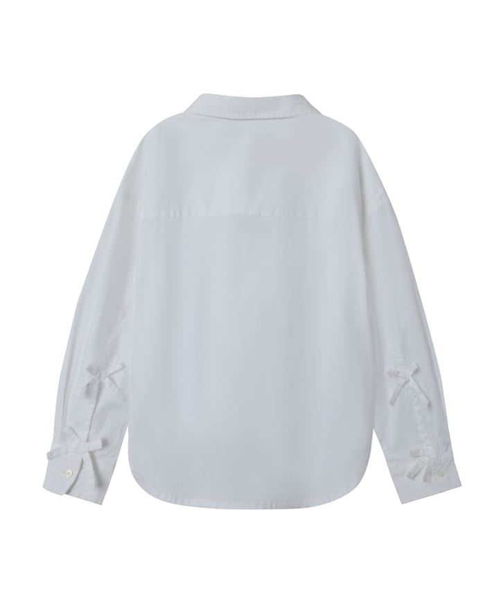 Meisjes blouse lange mouw wit