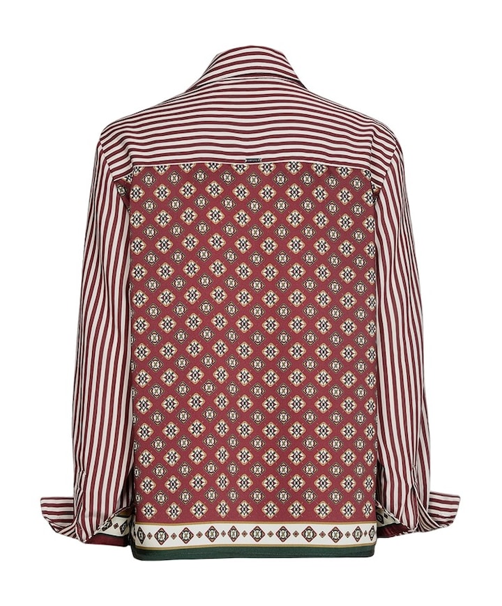 Dames blouse bordeaux