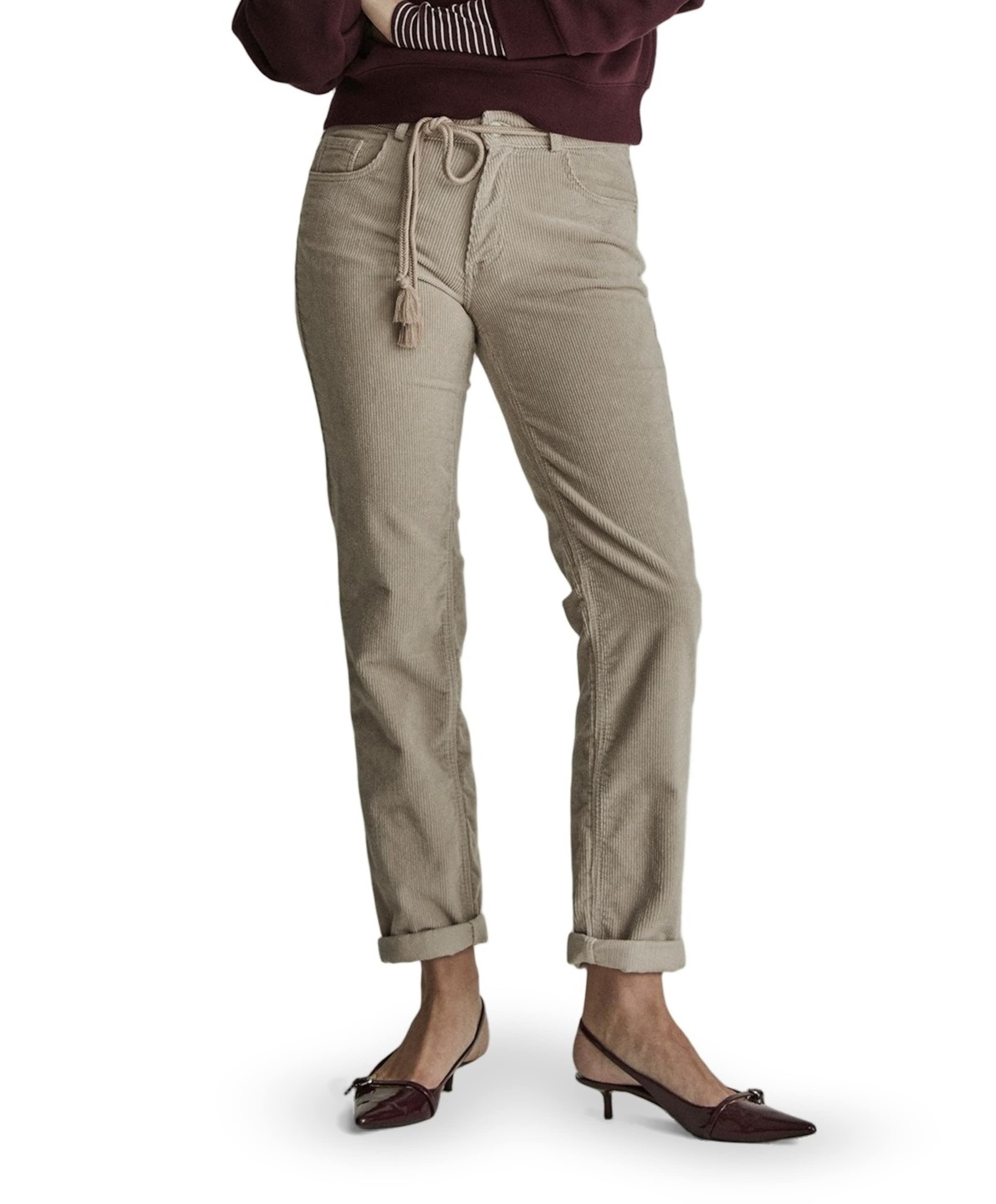 Bobby - Vintage Corduroy - 001 - Bl dames broek ecru