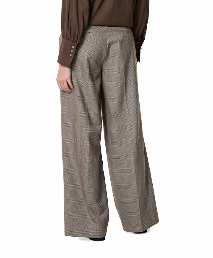 Clo? (Elastic) - Winter Checks - P5 dames broek bruin